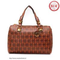 michael kors logo-print groot bruin boekentassen Shop Enschede iv8h3917